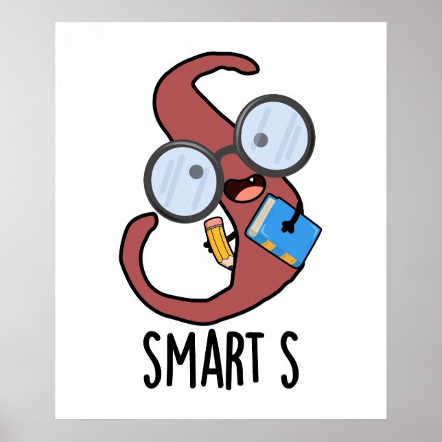 Smart S Funny Alphabet Pun Poster (Framsidan)