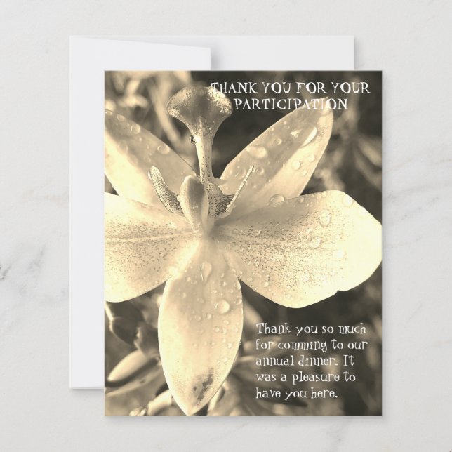 SMART SIMPLE DINNER THANK YOU CARD (Framsida)