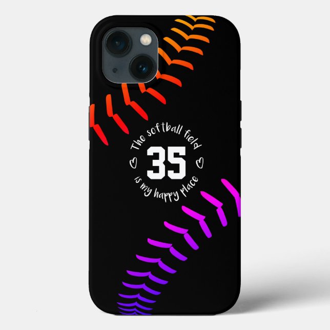 smart softball fält mitt lycklig ställe (Baksida)