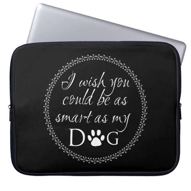 Smart som min Hund Laptop sleeve (Framsidan)