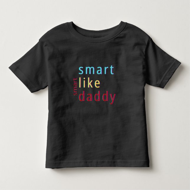 Smart som pappa Småbarn T Shirt (Framsida)