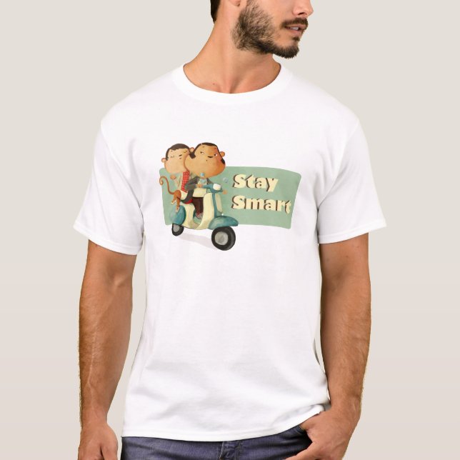 Smart sparkcykelapor för stag t shirt (Framsida)