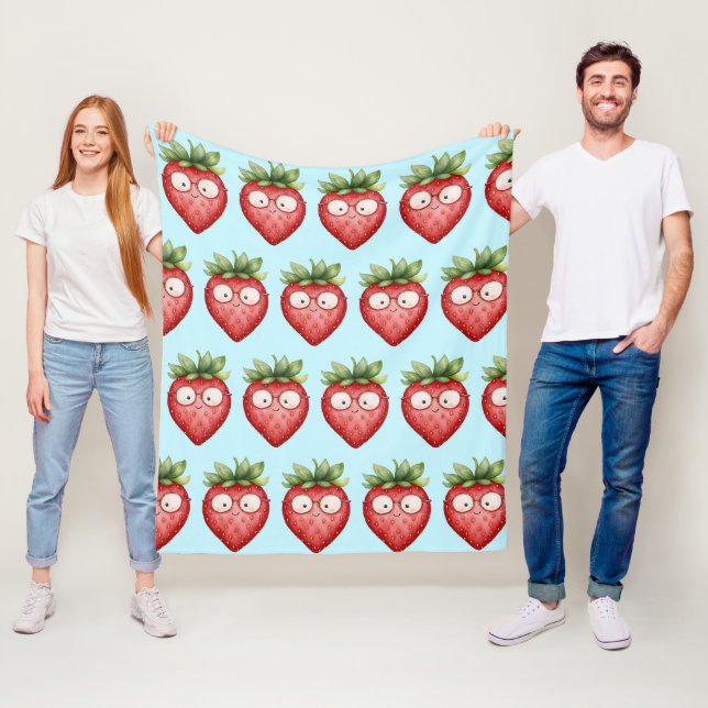 Smart Strawberry  Fleecefilt (På plats)