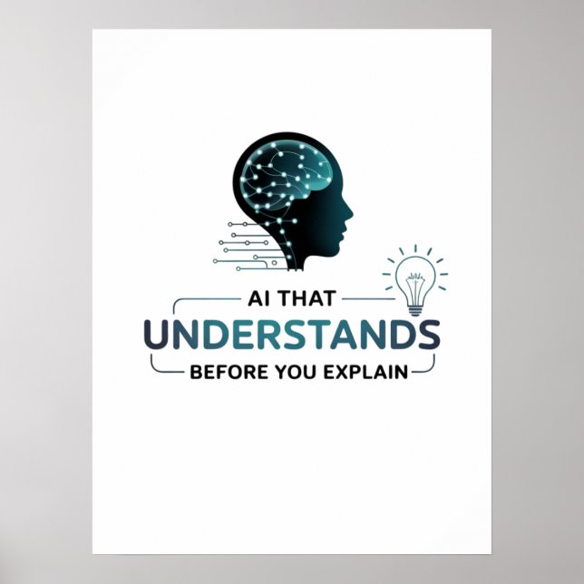 Smart teknik för artificiell intelligens poster (Framsidan)