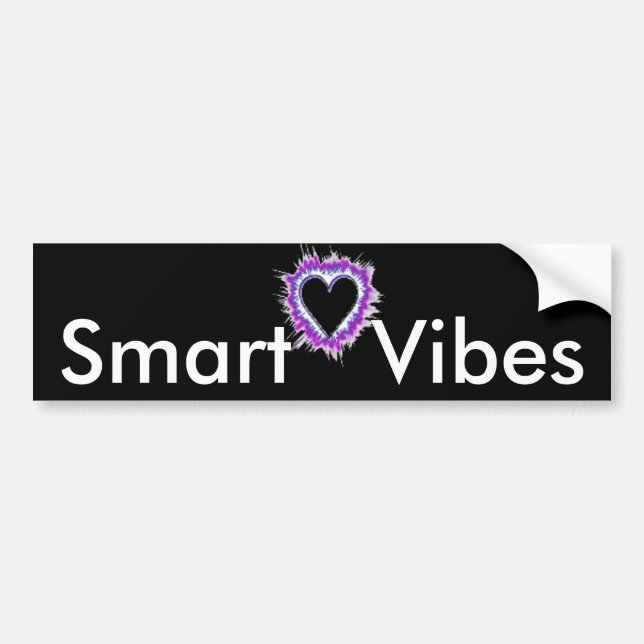 Smart Vibes Text Art-design för citattecken Bildekal (Framsidan)