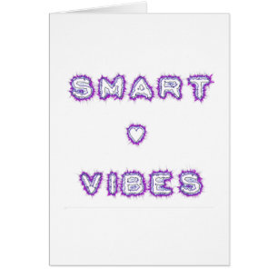 Smart Vibes Text Art-design för citattecken Hälsningskort