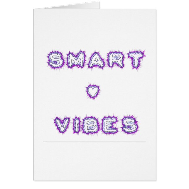 Smart Vibes Text Art-design för citattecken Hälsningskort (Framsidan)