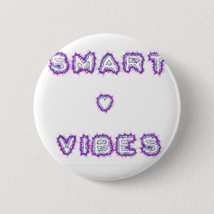 Smart Vibes Text Art-design för citattecken Knapp