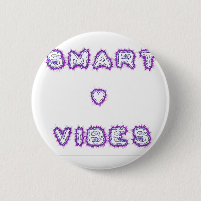 Smart Vibes Text Art-design för citattecken Knapp (Framsida)