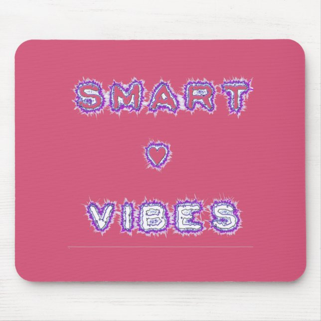 Smart Vibes Text Art-design för citattecken Musmatta (Framsidan)