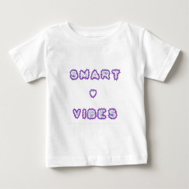 Smart Vibes Text Art-design för citattecken T Shirt (Framsida)