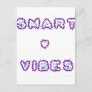 Smart Vibes Text Art-design för citattecken Vykort
