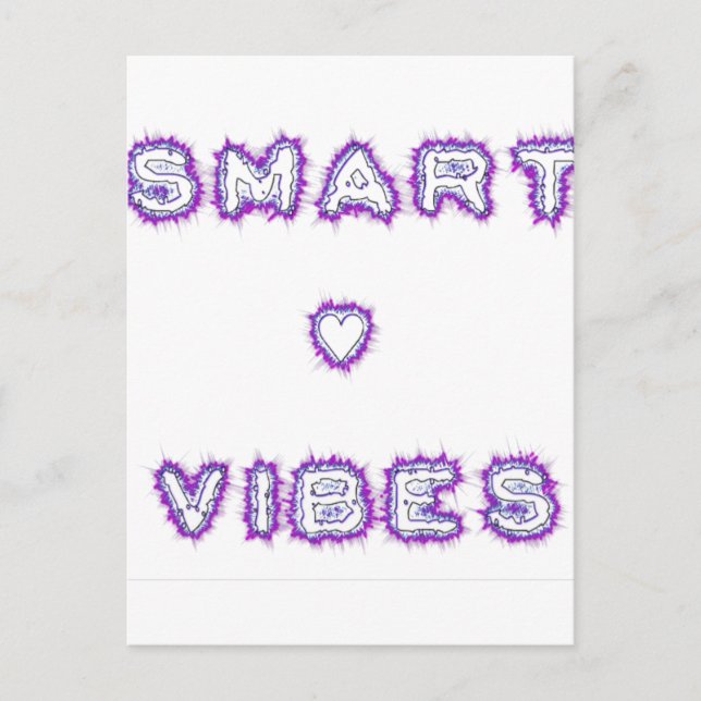 Smart Vibes Text Art-design för citattecken Vykort (Framsida)