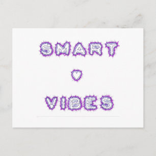 Smart Vibes Text Art-design för citattecken Vykort