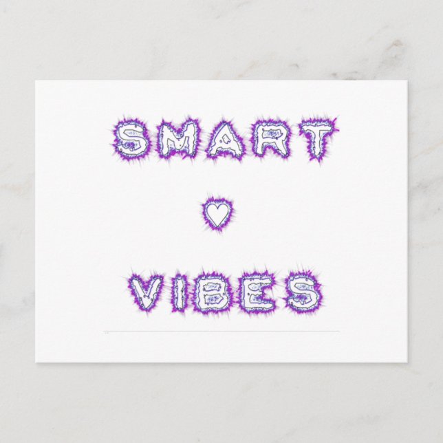 Smart Vibes Text Art-design för citattecken Vykort (Framsida)