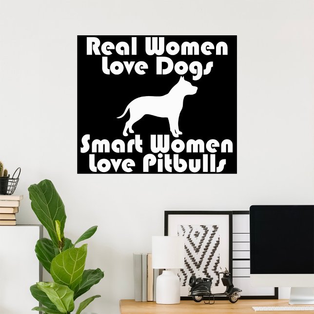 Smart Women Love Pitbulls Poster (Skapare uppladdad)