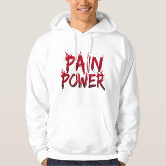 Smärta är makt – Grunge gotisk streetwear Hoodie