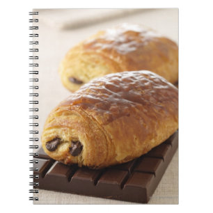 smärta auchocolat anteckningsbok med spiral
