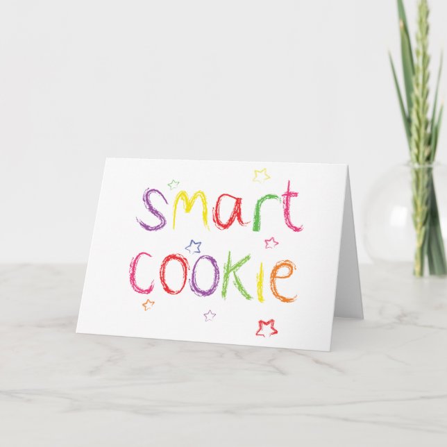 Smarta cookie-Grattisar Kort (Framsida)