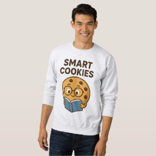 Smarta cookies - Lär dig, växa, skaka 🍪 📚 Lång Ärmad Tröja