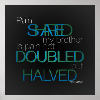 Smärta delad Poster