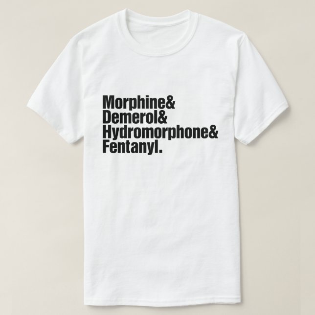 Smärta fortgången - anestesi tee shirt (Design framsida)