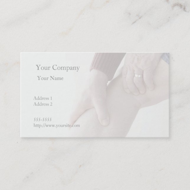 smärta i baksida av lägger benen på ryggen visitkort (Framsida)