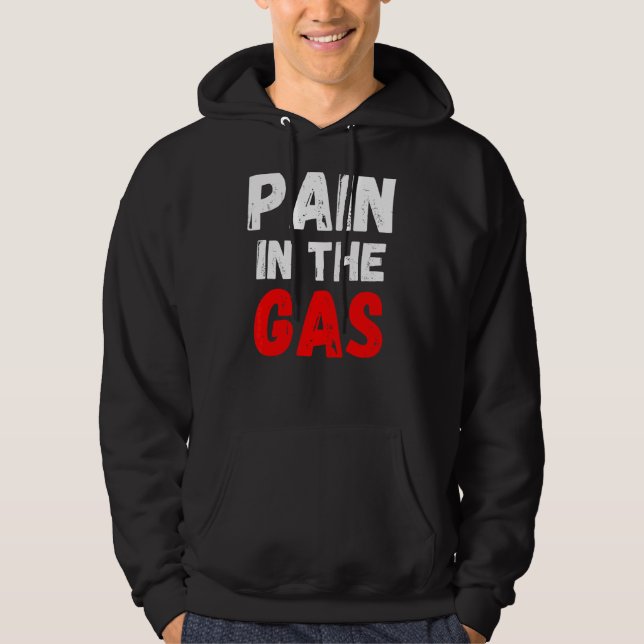 Smärta i gasen hoodie (Framsida)