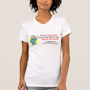 Smärta i nackedamskjortan t-shirt