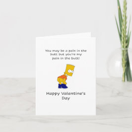 Smärta i rumpan, Happy Valentines dag Kort