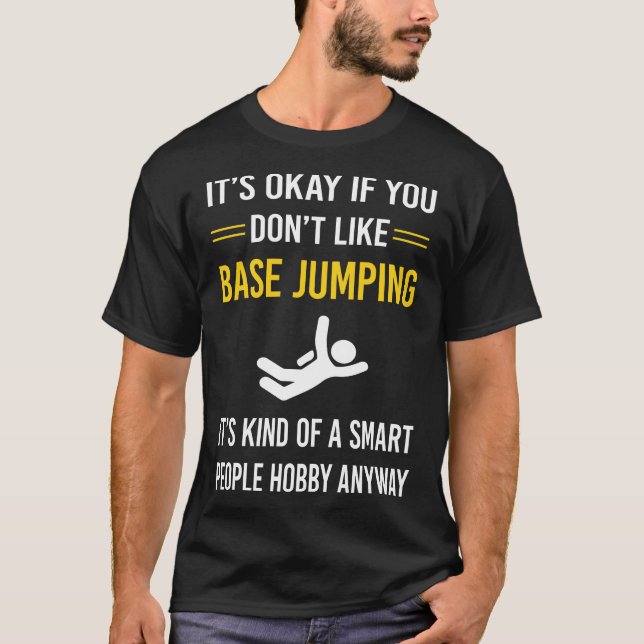 Smarta människor Base Jumping T Shirt (Framsida)
