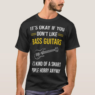 Smarta människor elbas gitarrist t shirt