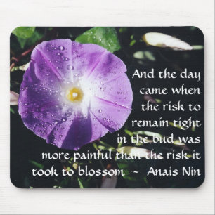 Smärta och riskera - Anais Nin - mousepad Musmatta