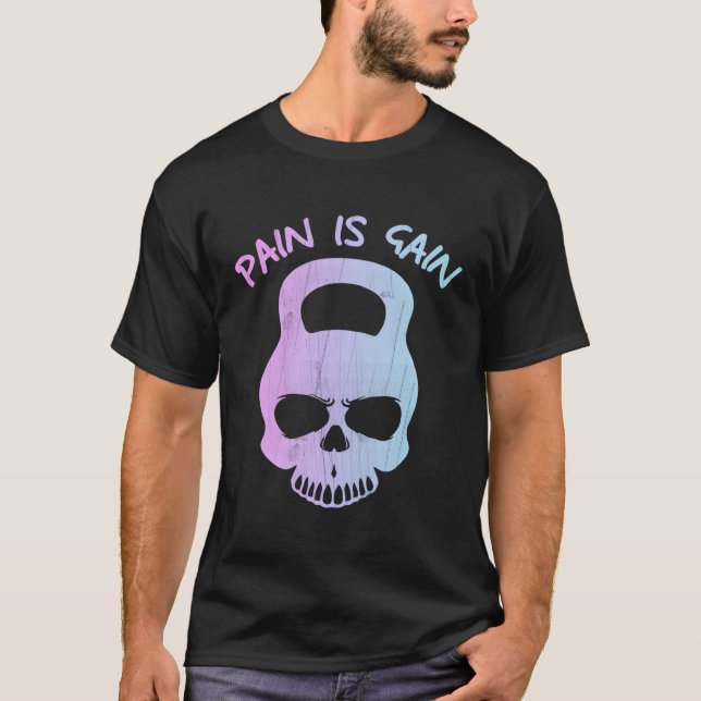 Smärta ökar i vikt Lyft T Shirt (Framsida)
