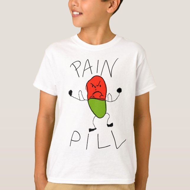 Smärta pillen tee shirt (Framsida)