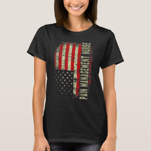 Smärta, sjuksköterska 4:e juli, USA, Flagga Patrio T Shirt
