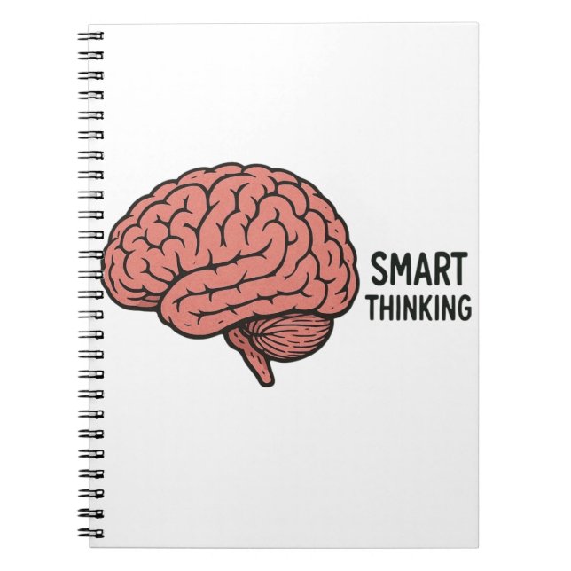Smarta tankar om hjärnans kraft anteckningsbok (Framsidan)
