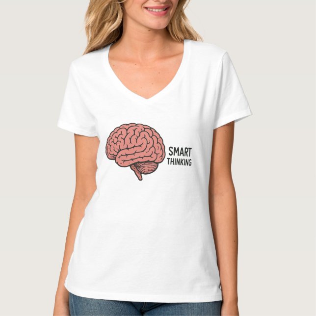 Smarta tankar om hjärnans kraft t shirt (Framsida)