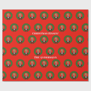 Smärta Trump Pucker och God jul Presentpapper