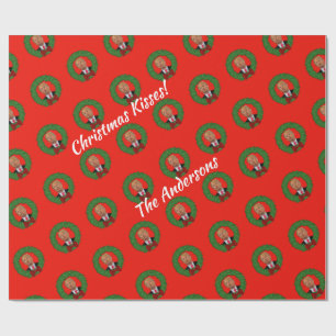 Smärta Trump Pucker och Grönt God jul Presentpapper