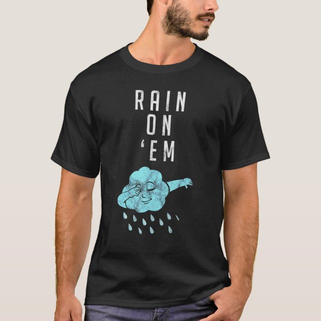 Smärta vid EMM- meteorologi för Weatherman Reporte T Shirt (Framsida)