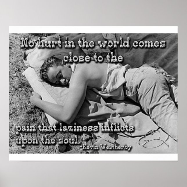 Smärtan av laziness poster (Framsidan)