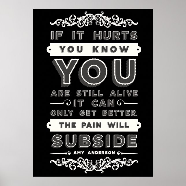 Smärtan kommer att Poster underpriset (Framsidan)