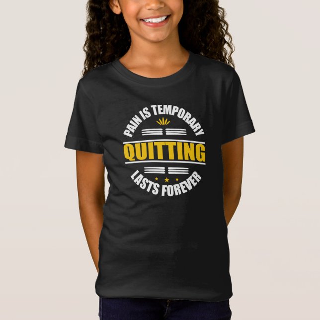 Smärtan slutar temporärt för alltid t shirt (Framsida)