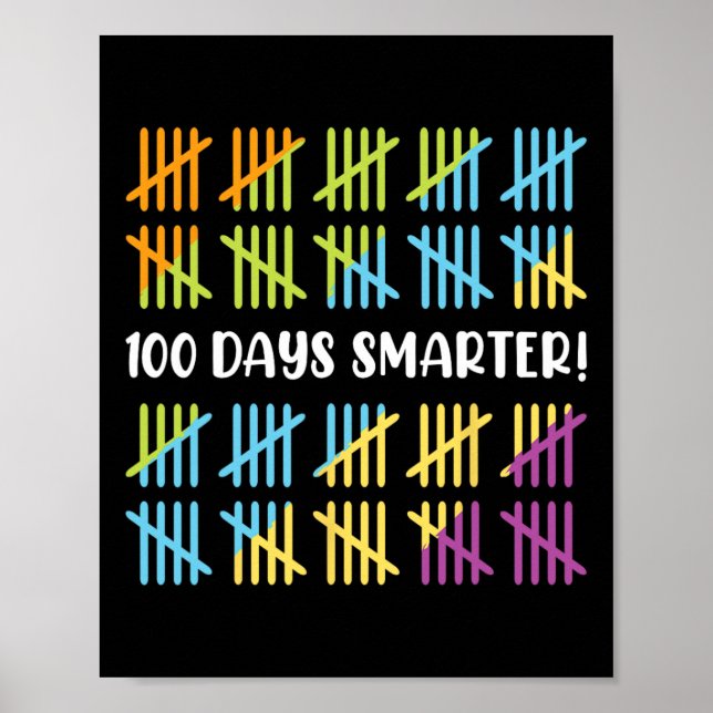 Smartare Firande 100 skoldagar Poster (Framsidan)
