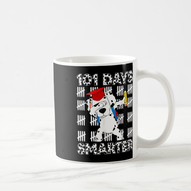 Smartare Lycklig 100 skoldag 100 för pojke Kaffemugg (Höger)