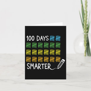 Smartare pennanteckningar 100 dagar i skolan kort