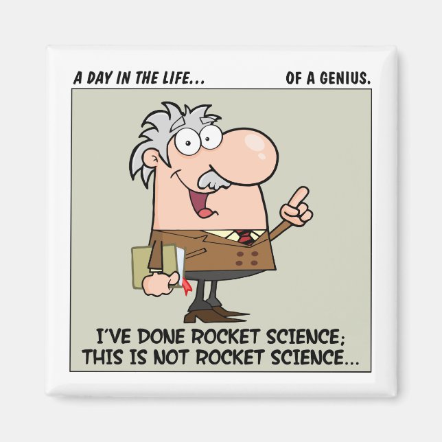 Smartare person på arbetet magnet (Framsidan)