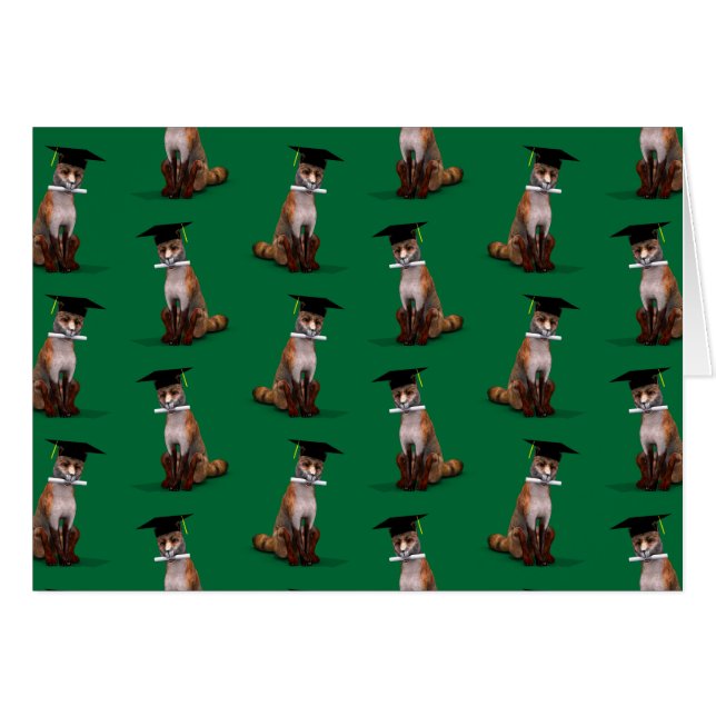 Smartare räv i stan hälsningskort (Framsidan Horizontal)