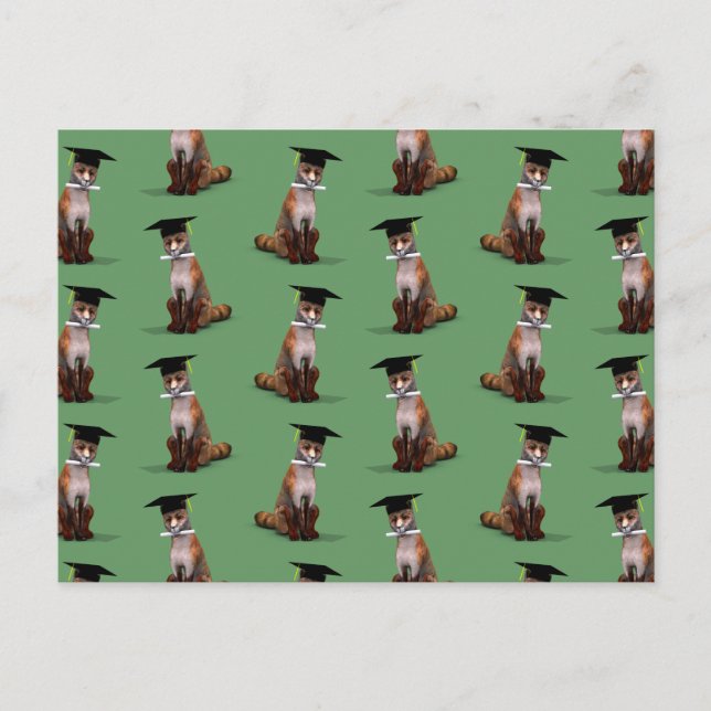 Smartare räv i stan vykort (Framsida)